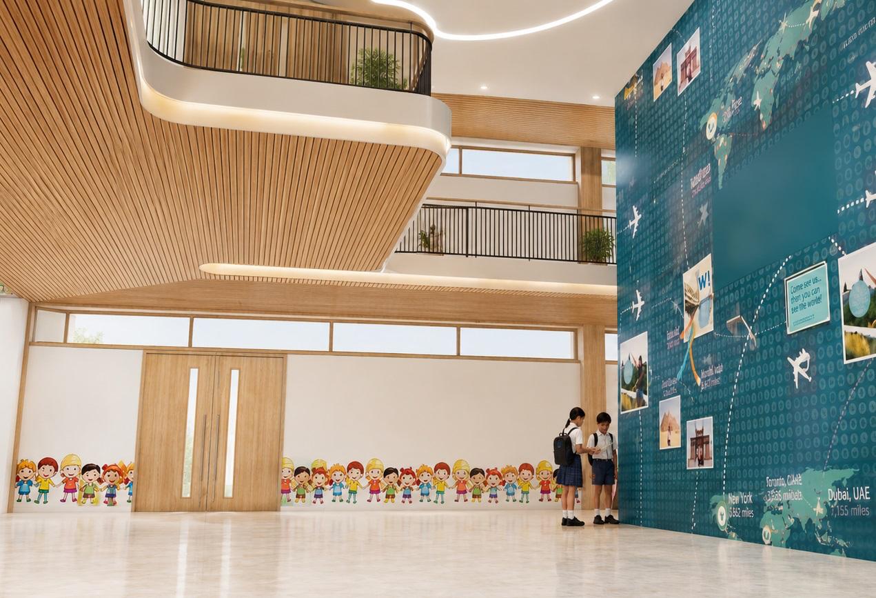 NEXORA School Ahmedabad Grand Atrium